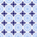 Blue Soft and Dark Beautiful Ornamental Oriental Royal Floral Vintage Spring Abstract Seamless Pattern Texture Wallpaper Royalty Free Stock Photo