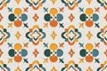 Oriental ornamental arabesque seamless pattern. East motif paper style background vector illustration Royalty Free Stock Photo