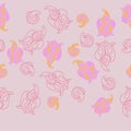 Oriental paisley seamless pattern . Hand drawn. Royalty Free Stock Photo