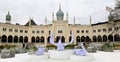 Oriental palace in Tivoli Gardens, Copenhagen Royalty Free Stock Photo