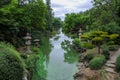 Oriental park with wunderful trees Royalty Free Stock Photo