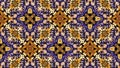 Oriental pattern â Floral design â Orange, violet and brown colors Royalty Free Stock Photo