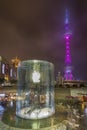 Oriental Pearl Tower and Apple Store