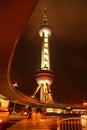 Oriental Pearl Tower,Shanghai,China Royalty Free Stock Photo