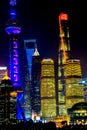 TV Tower Pudong Skyscrapers Jin Mao Liujiiashui Shanghai China Royalty Free Stock Photo