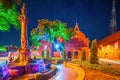 The oriental red building in Melaka, Malacca, Malaysia Royalty Free Stock Photo