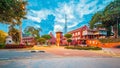 The oriental red building in Melaka, Malacca, Malaysia Royalty Free Stock Photo