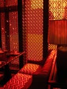 Oriental red room Royalty Free Stock Photo