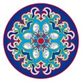 Oriental rosette pattern