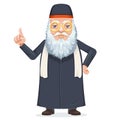 Oriental sage priest mage rabbi beard old mystery wise man secret knowledge Royalty Free Stock Photo