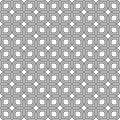 Oriental seamless lattice vector pattern. Black and white vector geometric background. Vector Illustration.
