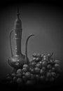 Oriental Still Life in Black and White Royalty Free Stock Photo