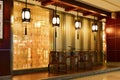Oriental style decoration and pendant lamps Royalty Free Stock Photo