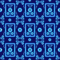 Oriental style seamless pattern vector eight