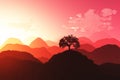 Oriental Sunset 3D render 03