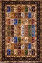 Oriental turkish-azerbaijan carpet. Royalty Free Stock Photo