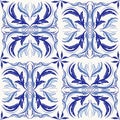 Oriental vector pattern with arabesques elements Royalty Free Stock Photo