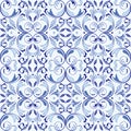 Oriental vector pattern with arabesques elements