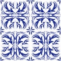 Oriental vector pattern with arabesques elements Royalty Free Stock Photo