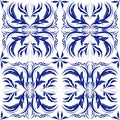 Oriental vector pattern with arabesques elements