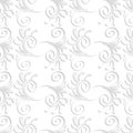 Oriental white ornament. Fine vector traditional oriental pattern