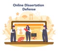 Orientalist online service or platform. Professonal scientist studying