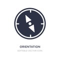 orientation compass icon on white background. Simple element illustration from Tools and utensils concept