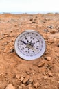 Orientation Concept Metal Compass , digital photo image Royalty Free Stock Photo