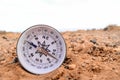 Orientation Concept Metal Compass Royalty Free Stock Photo