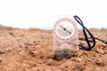 Orientation Concept Metal Compass Royalty Free Stock Photo