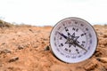 Orientation Concept Metal Compass Royalty Free Stock Photo