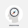 Orientation icon concept