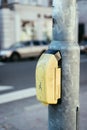 Orientation system for blind people, city life Royalty Free Stock Photo