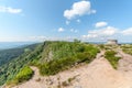 Orientation table in the high Vosges in spring