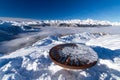 Orientation table on Vogell ski slope in Slovenia.