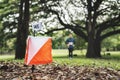 Orienteering box outdoor in a forest