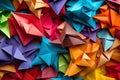 Origami background multicoloured spectrum