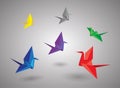 Origami Birds Royalty Free Stock Photo