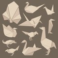 Origami birds Royalty Free Stock Photo
