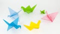 Origami birds Royalty Free Stock Photo