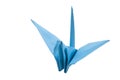 Origami blue bird paper Royalty Free Stock Photo