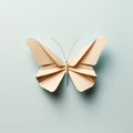 Minimalist Origami Butterfly: Playful And Curious Composition