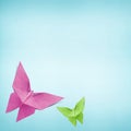 Origami butterfly made from Recycle Paper