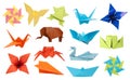 Origami collection Royalty Free Stock Photo