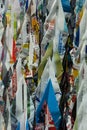 Origami Cranes from Advertisements