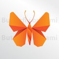 Origami butterfly paper creative art Royalty Free Stock Photo