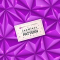 Origami 3D triangle - seamless pattern Royalty Free Stock Photo