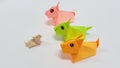 origami dogs or fold paper dog