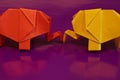 Origami elephant