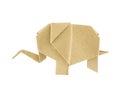 Origami elephant recycle paper